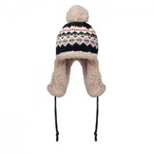 podložena zimska kapa z ušesi in cofom