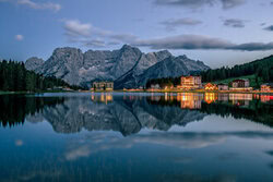 Achim Thomae, Tramonto Alpi Dolomitiche Italia - Italia, Europa)