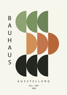 Bauhaus Collectie, Bauhaus Tentoonstellingsontwerp groen-beige-oranje - Duitsland, Europa)