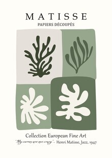 Art Classics, Matisse Papiers Découpés beige-groen - Duitsland, Europa)