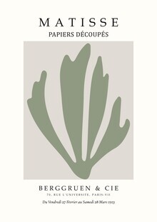 Kunstklassiekers, Henri Matisse - De Cut Outs Poster groen-beige - Duitsland, Europa)
