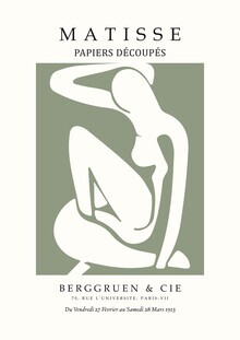 Kunstklassiekers, Henr Matisse - De Cut Outs Poster groen-beige - Duitsland, Europa)
