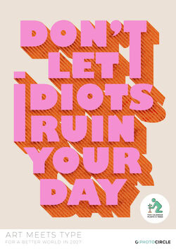 Art Meets Type Kalender 2027 mit starker Typografie und Design – nachhaltiges Geschenk