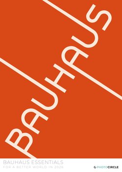 Bauhaus Essentials Calendar 2026 with minimalist illustrations in modern Bauhaus design style
