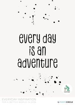 Everyday Inspiration 2026 wall calendar with positive quote designs like “Do more of what makes you happy” and “Enjoy the little things.”