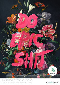 2026 Punk Pop calendar – bold colourful pop art illustrations as sustainable gift