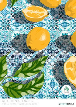 Kitchen Stories Küchenkalender 2026 – farbenfrohe Illustrationen von 83 Oranges für stilvolle Küchenwände