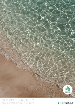 2026 Simple Serenity calendar – peaceful nature photography for scandi and minimalist home decor