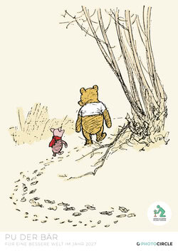 Pu der Bär Kalender 2027 – Shephard Illustrationen mit Achtsamkeitszitaten von A.A. Milne für mehr Freude im Alltag