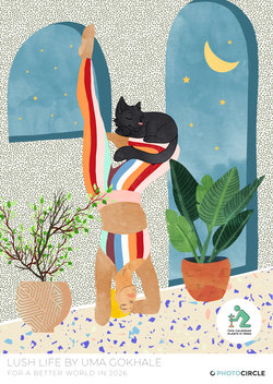 Lush Life Design Kalender 2026 – farbenfrohe, weibliche Illustrationen von 83 Oranges by Uma Gokhale