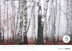 Wald & Bäume Fotokalender 2026 – Heiko Gerlicher Naturfotografie mit Bäumen und nebligen Wäldern