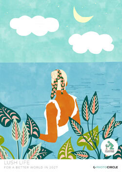 Lush Life Calendar 2027 by Uma Gokhale with colorful tropical illustrations, exotic plants and animals