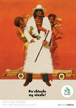 Hip Hop Icons 2027 Wall Calendar by David Redon - Vintage Illustrations of Dr. Dre, Snoop, Tupac & Lauryn Hill