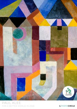 2026 Paul Klee art calendar – colourful abstract paintings as premium wall calendar