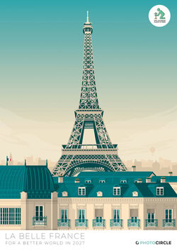 La Belle France Calendar 2027 with vintage French illustrations – sustainable wall calendar & perfect gift for France lovers