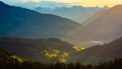 Martin Wasilewski, Sonnenaufgang in den Kitzbüheler Alpen - Österreich, Europa)