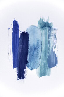 Studio Na.hili, abstract aquarelle - blue shades of the OCEAN