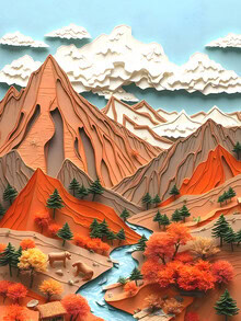 Uma Gokhale, Assemblage 03: Orange Mountains