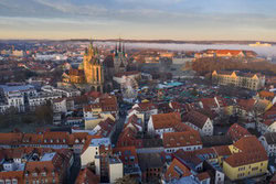 Dennis Schmelz, Erfurter Weihnachtsmarkt zum Sonnenaufgang