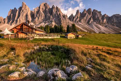 Achim Thomae, Geisler Alm in Südtirol - Italien, Europa)