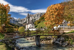 Achim Thomae, Herbst im Berchtesgadener Land Oberbayern - Deutschland, Europa)