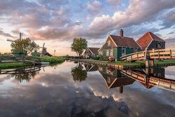 Achim Thomae, Sonnenuntergang in Zaanse Schans Holland