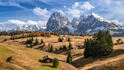 Achim Thomae, Herbst auf der Seiser Alm in Südtirol - Italien, Europa)