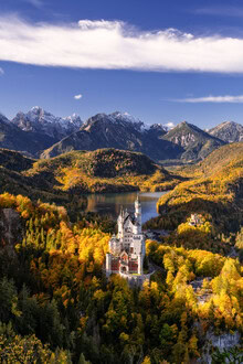 Achim Thomae, Schloss Neuschwanstein im Herbst - Deutschland, Europa)