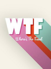 Ania Więcław, WTF Where's The Food Art Print