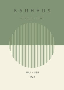Bauhaus Collection, Bauhaus Ausstellung 1923 Design grün-beige - Deutschland, Europa)