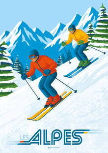 François Beutier, The Alps Savoie France Travel Poster Art Print