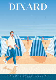 François Beutier, Dinard Travel Poster Art Print
