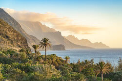 Photo art by Michael Valjak: Evening mood on the west coast of Gran Canaria