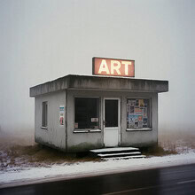 Fotokunst von David Foster Nass: minimalistische Darstellung einer surrealen Welt