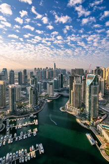 Photo art by Achim Thomae: skyline of Dubai Marina with modern skyscrapers