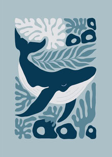 Wall art by Gal Pittel: abstract depiction of a harmonious wave landscape