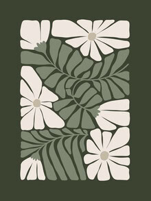 Wandbild mit einem beruhigenden botanischen Motiv von Gal Pittel.