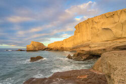 Photo art by Michael Valjak: rocky landscape of Los Roques de Tajao in Tenerife