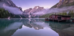 Achim Thomae, Braies Lake in the Dolomites - Italy, Europe