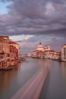 Wall art by Achim Thomae: romantic sunset over the Grand Canal in Venice