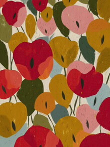 Illustration von Branka Kodžoman: florale Motive in sanften Farben