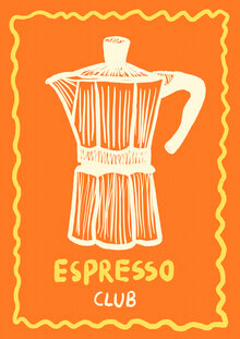 Wall art by Jacky Eitzert: cheerful espresso design in vibrant colors