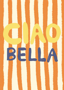 Illustrierte Szene mit fröhlichen Farben und typografischen Elementen, die Positivität ausstrahlt.