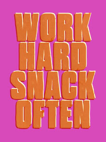 Wall art featuring a humorous typographic design by Ania Więcław.