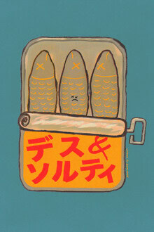 Illustration by Jonas Loose: stylish still life featuring fish and seafood