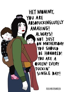 Illustration by Kiki Van Den Molen: stylish depiction of a strong woman