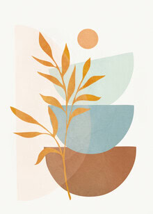 Soft abstract shapes in calming colors radiate harmony and elegance.