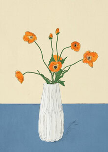 Illustration by Branka Kodžoman: cheerful modern still life with soft colors.