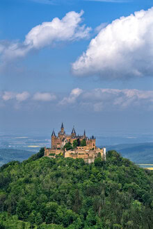 Wall art by Achim Thomae: Hohenzollern Castle above a cloud in Baden-Württemberg