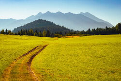 Photo art by Martin Wasilewski: Path to the Soiern Group with captivating mountain scenery.